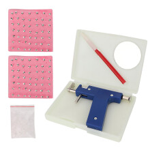 Piercingpistolen für Ohrstecker, einfach und schnell zu bedienendes Piercingwerkzeug, Ohrlochstechset für Nase, Bauchnabel und Ohr,