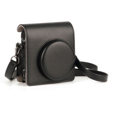 Mini 99 Fits Borsa per fotocamera, PU, 12x13x6,5 cm, nero