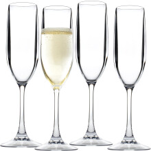 D'Eco Champagnefløyter 355 ml sett med 4 Tritan