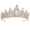 Corona da donna in lega rossa e oro con strass 1