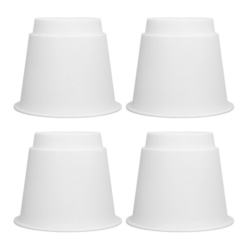 Conjunto de 4 elevadores de móveis redondos de 5 polegadas - Plástico e EVA 2