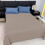 Cotton-Rich Cooling Bed Sheet, Queen, Khaki 1