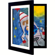 Ramki na prace plastyczne dla dzieci, 8,5 x 11, otwierane od przodu, 2/4/8 sztuk