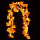 Lighted Fall Garland Maple Leaves 16 ft 1