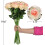 10 rose nere realistiche in seta con steli lunghi 3