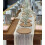 Beige Cheesecloth Table Runner 35 x 120 in Boho Style 2