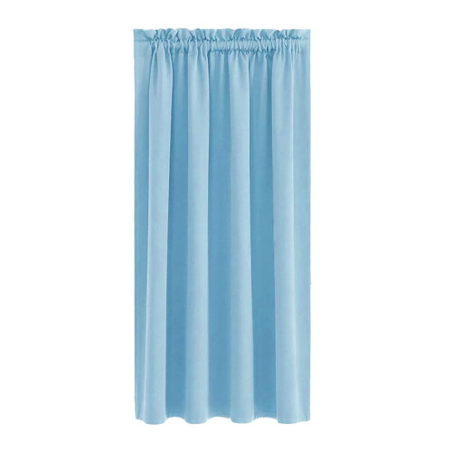 Lyseblå mørkleggingsgardiner varmeisolerende polyester2 2