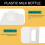 6 x Plastic Milk Bottles with Cap and Handle 5
