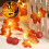 Lighted Fall Garland Maple Leaves 16 ft 4