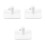 Cârlige pentru mixer vertical – pachet de 3, plastic alb, 4