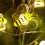 Bee-Shaped LED String Lights, Battery-Powered, 2m with 20 5