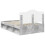 vidaXL Bed Frame Concerte Grey 135 x 190 cm Solid Pine Wood 9