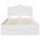 vidaXL Bed Frame with Headboard White 120 x 190 cm Solid Pine Wood 7