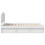 vidaXL Bed Frame with Headboard White 120 x 190 cm Solid Pine Wood 8