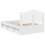 vidaXL Bed Frame with Headboard White 120 x 190 cm Solid Pine Wood 9