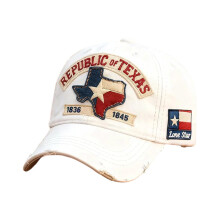 Fashionable Unisex Baseball Hat With Embroidered-White