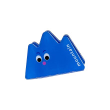 Lovely Magnetic Acrylic Sticky Note Clip Useful- blue mountain1