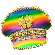 Colorful Costume Hat for Large Head Size with-rainbow colors