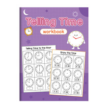 Kids Clock Reading Exercise Book 32 Pages Telling Time Activity