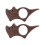 2pcs Multifunctional Thumb Bookmarks In Wood Material-cat cat 1