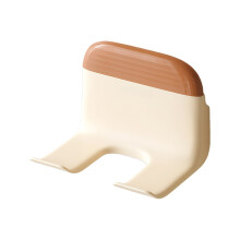 Wall Mount Holder For Hair Dryer Storage And Accessories-Coffee