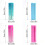 Cylinder Silicone Pencil Case Zippered Pencil-gradient pink 4