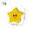 Fun Cute Magnetic Refrigerator Clip for Memos-white cloud 2