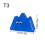 Fun Cute Magnetic Refrigerator Clip for Memos-white cloud 5