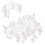 50PCS Clear Plastic Sewing Bobbin Clips Bobbin Organiser for 6
