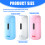 Automatic Electric Pencil Sharpener Auto Stop 3 Thickness-Pink 7