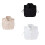 Practical Polyester Detachable Collar Simple Button-Black 2