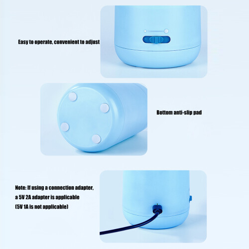 Electric Pencil Sharpener Auto Feeding In/Stop 3 Thickness-Blue 2
