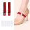 Sangles élastiques antidérapantes pour talons hauts,-rouge foncé 5