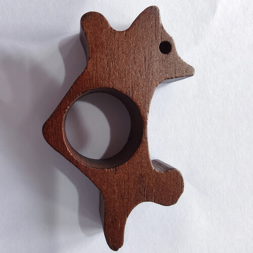 2pcs Multifunctional Thumb Bookmarks In Wood Material-cat cat 1