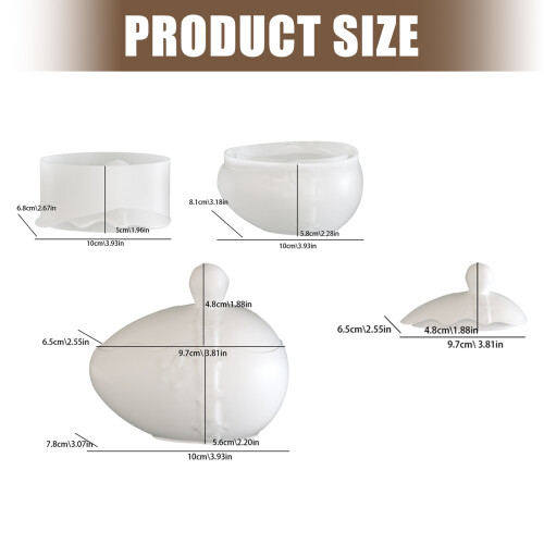 Heat Resistant Silicone Mould for DIY Easter Eggs Craft and 2