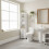 Mueble de baño alto con estantes ajustables 3