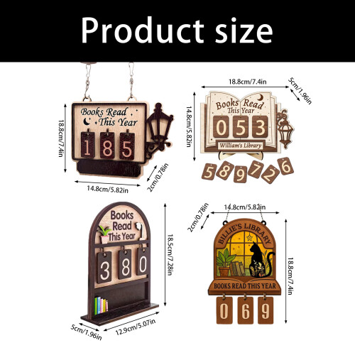 Wooden Reading Trackers Reading Aid for Clear Visual Progress-B 2