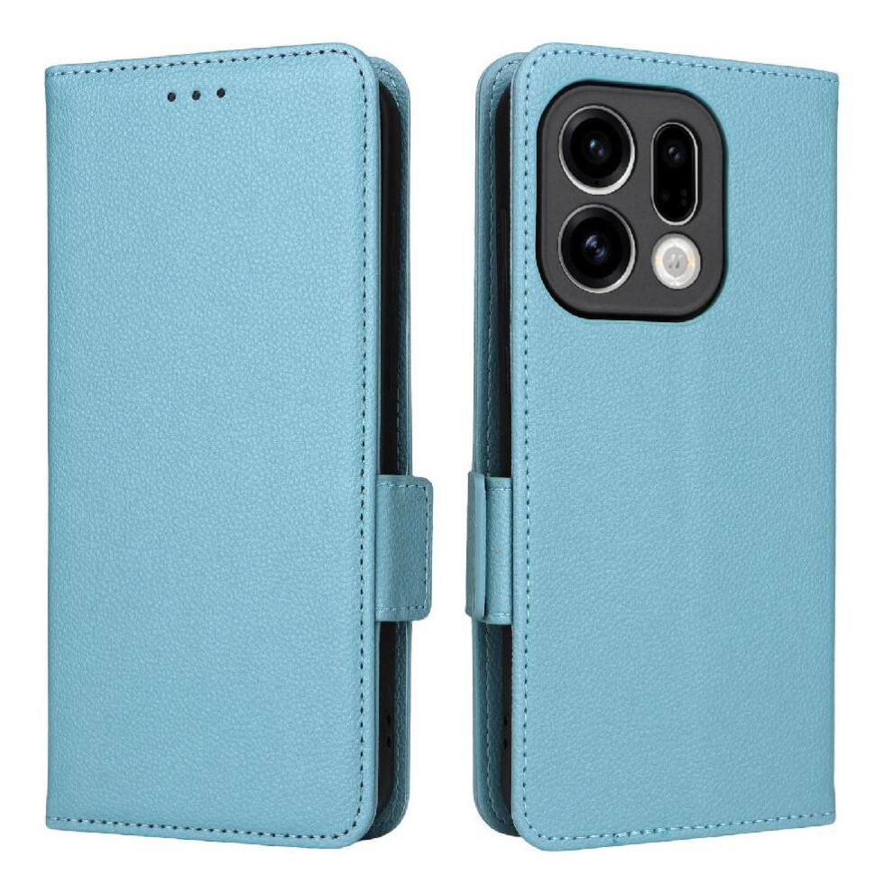 Flip Case For Oppo Find X9 Pu Leather Card Slots Blue 764563812844