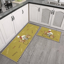 Kitchen Chef Mat Set of 2 – Non-Slip Polyester Rugs