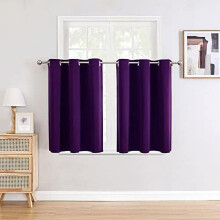 Royal Purple Grommet Curtains 42x63 in (2 Panels)