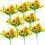 8er-Pack künstliche Sonnenblumen mit Stielen – 4 große + 9 1