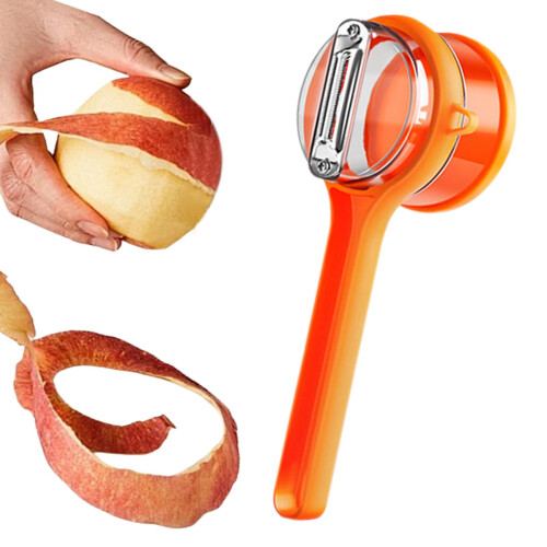PP Vegetable Peeler with Cover and Hanging Hole