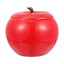 Ceramic Fruit-Shaped Food Storage Jar with Lid
