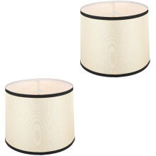 OUNONA Round Cloth Lamp Shade for Table & Floor Lamps (2