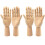 Houten handmodel, set van 4 (2 links, 2 rechts) 1