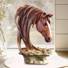 Horse Head Resin Statue Desktop Decoration