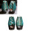 Ceramic Backflow Incense Burner Straight Grain Double-Sided 7