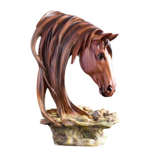 Horse Head Resin Statue Desktop Decoration 1