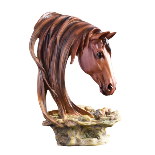 Horse Head Resin Statue Desktop Decoration 2