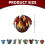 Dragon Acrylic Christmas Ornament 8cm Red 3